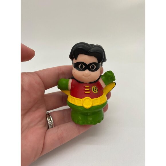 Fisher-Price Little People DC Comics Robin: Toddler Educational Toy Collectible - Picture 6 of 7
